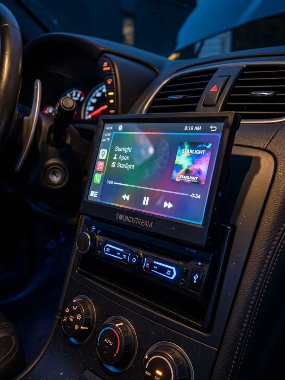 Soundstream VR-701B 7" Flip Out Touchscreen Bluetooth DVD Car Stereo Receiver